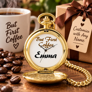 But First Coffee Wall Clock for Coffee Lovers