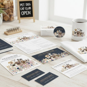 Dog Walker Grooming Pet Store Car Magnet