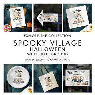 Welcome to Spooky Village Ghosts Halloween Sign