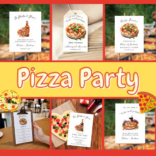 Modern Minimalist Pizza Menu