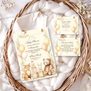 Woodland Forest Animals Baby Shower Napkins