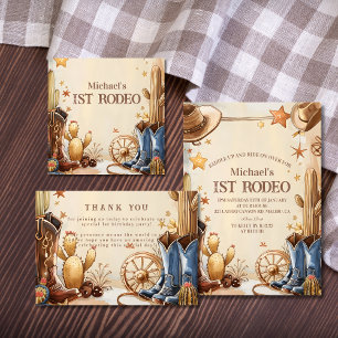 Cactus Desert 1st Rodeo Party Foam Board