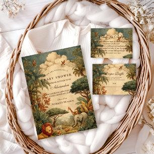 Safari Foliage & Friends Baby Shower Napkins