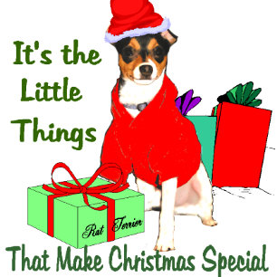 Rat Terrier Christmas Gifts Holiday Card