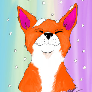 I Love Snow! Glass Ornament