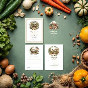 Rustic Farmers Market Baby Shower Advice Card