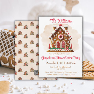 Gingerbread House  Family Name  1 photo  Ceramic Ornament