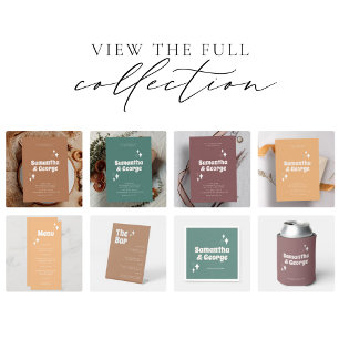 Pastel Mint Green Retro Groovy Wedding Favors Can Cooler