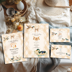 A Little Duckling Baby Shower Paper Plates