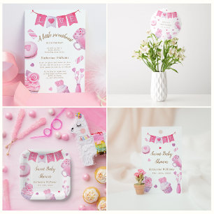 A Little Sweetheart Pink Baby Shower Invitation