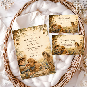 Timeless Boy Western Boho Baby Shower Napkins