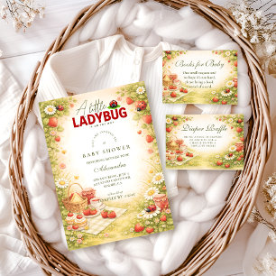 Little Ladybug Garden Baby Shower Invitation