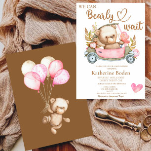 Teddy Bear Baby Bear Baby Shower Enclosure Card