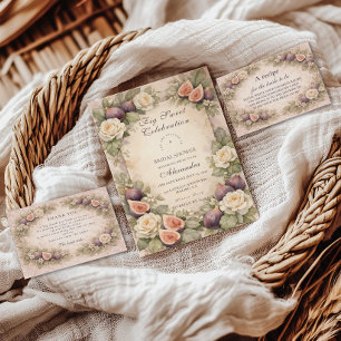 Soft Fig Botanical Bridal Shower Napkins