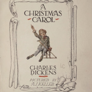 Charles Dickens' A Christmas Carol 1914 Wrapping Paper Sheets