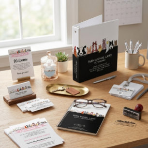 Farm Animals Sheep Chicken Cow customer brand Wrapping Paper