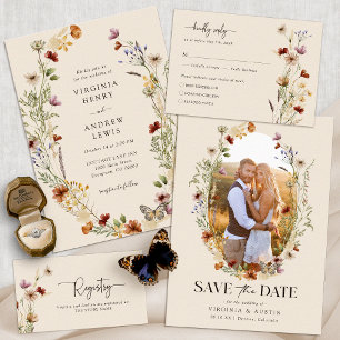 Floral Boho Wedding Menu