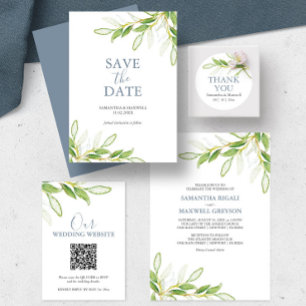 Wedding Save The Date Invitations Botanical