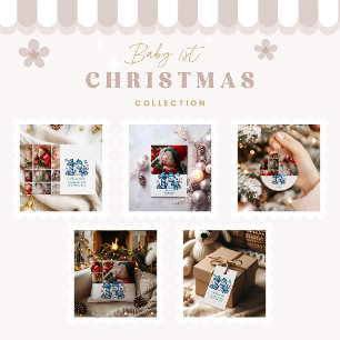 Blue Snowman  First Christmas Gift Tags