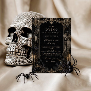 Elegant Monster Masquerade Halloween Party Invitation