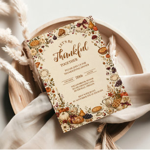 Charming Whimsical Thanksgiving Feast Menu