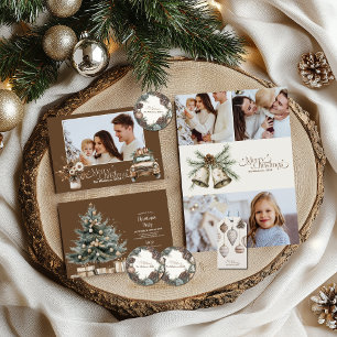 Cozy Festive Rustic Christmas Invitation