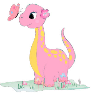 Cute Dinosaur With Pink Peony Baby Girl Shower Invitation
