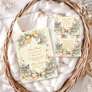 Whimsical Butterfly Bow Baby Shower Napkins