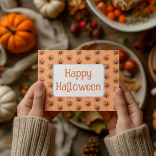 Halloween Kawaii Pumpkins Pattern Doormat