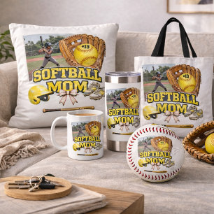 Custom Softball Mom Photo Collage