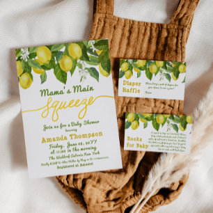Lemon Citrus Main Squeeze Book Request Game  Business Card