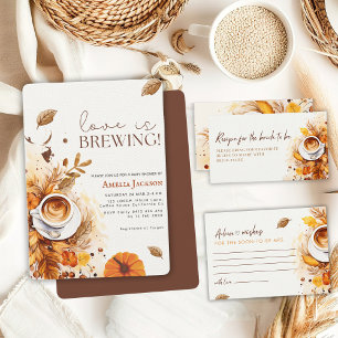 Love is brewing coffee Bridal shower Brunch Paper Plates