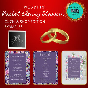 purple colorful wildflower greenery wedding  favor boxes