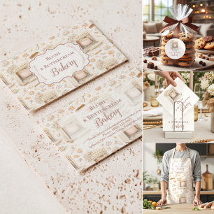 Luxury Vintage Patisserie Bakery Business Napkins