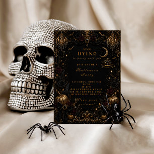 Elegant Glam Halloween Party Wrapping Paper Sheets