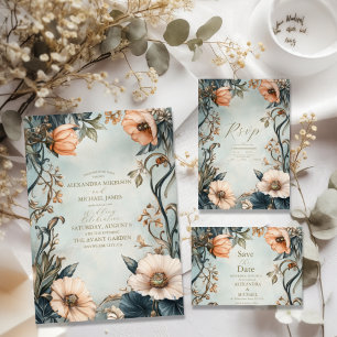 Retro Victorian Royal Floral Wedding  Foam Board