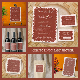 Cielito Lindo Papel Picado Mexican Baby Shower Napkins