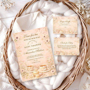 Tea Party With Mom-to-Be Books for Baby  Enclosure Card