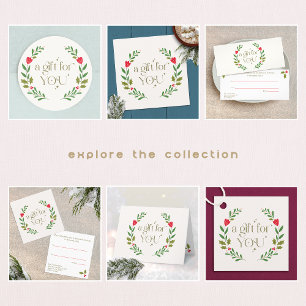 Elegant Holiday Wreath Gift Certificate