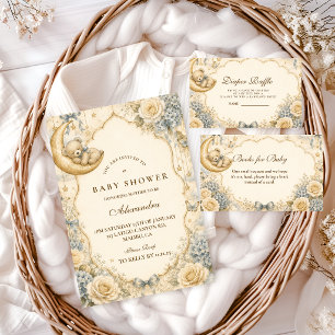 Elegant Vintage Teddy Bear Napkins