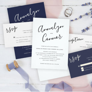 Stylishly Modern Flirty The Future Mr and Mrs RSVP Envelope