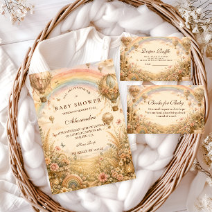 Elegant Rainbow Boho Baby Shower Napkins