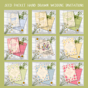 Please be Seeded Flower Seed Packet Design Foam Board