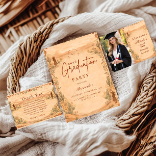 Desert Wildflower Western Graduation Invitation