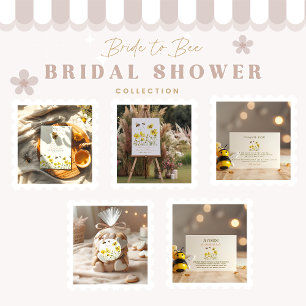 The bride to bee floral shower foam board