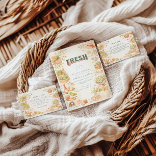Farm Fresh Market Bridal Shower Invitation
