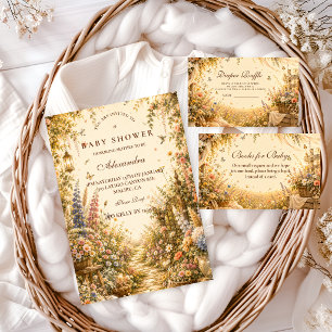 Timeless Wildflower Boho Baby Shower Napkins