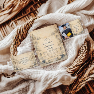 Architecture Drafting Tools Graduation Invitation