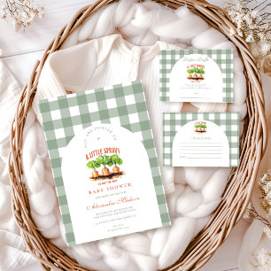Little Sprout  Baby Shower Registry Enclosure Card