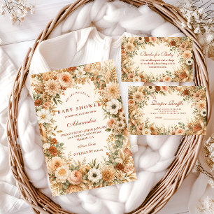 Timeless Fall Boho Baby Shower Napkins